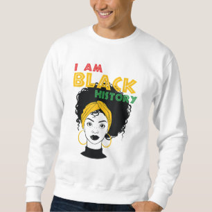 Ich bin Black History Girl Afro Liebe Afro America Sweatshirt