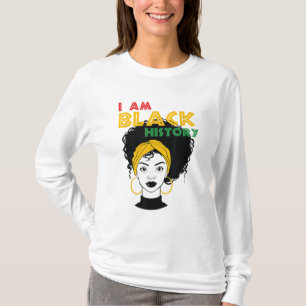 Ich bin Black History Girl Afro Liebe Afro America T-Shirt