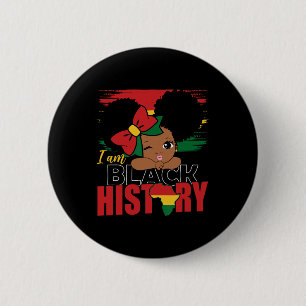 Ich bin Black History Girl Blm Black History Month Button