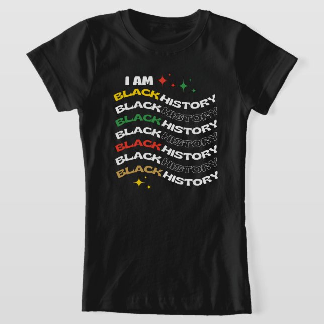 Ich bin Black History Kids T - Shirt (Ablage )