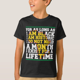 Ich bin Black History Lifetime Cool Black History  T-Shirt