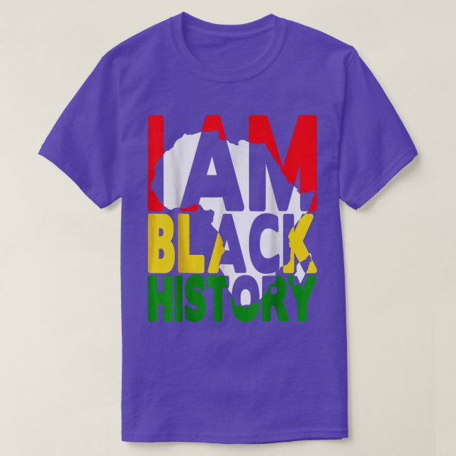 Ich bin Black History Monat Afrikanischer amerikan T-Shirt (Design vorne)