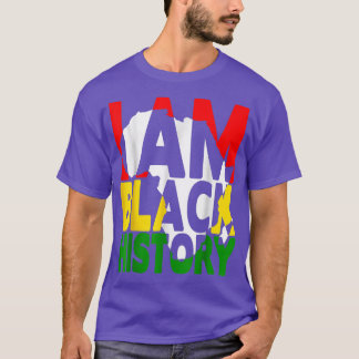 Ich bin Black History Monat Afrikanischer amerikan T-Shirt
