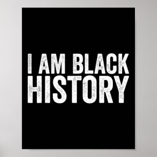 Ich bin Black History Shirt für Kinder Jungs schwa Poster