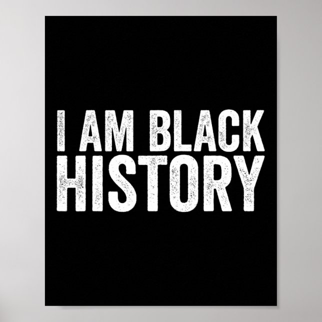 Ich bin Black History Shirt für Kinder Jungs schwa Poster (Vorne)