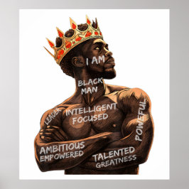 Ich bin Black Man Poster