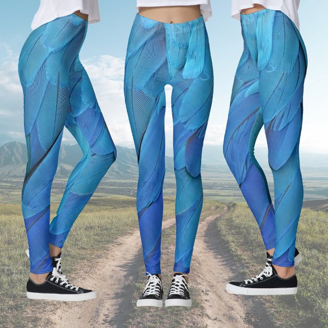 Ich bin blau - Macaw Federn Leggings (Von Creator hochgeladen)