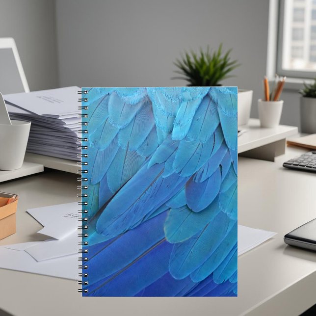 Ich bin blau - Macaw Federn Notizblock (Von Creator hochgeladen)