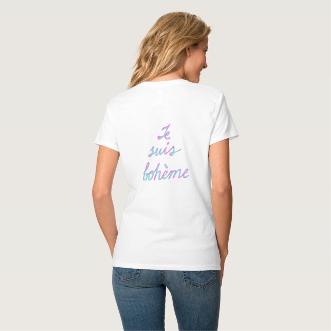 ich bin Bohemien T-Shirt (Rückseite Vollansicht)