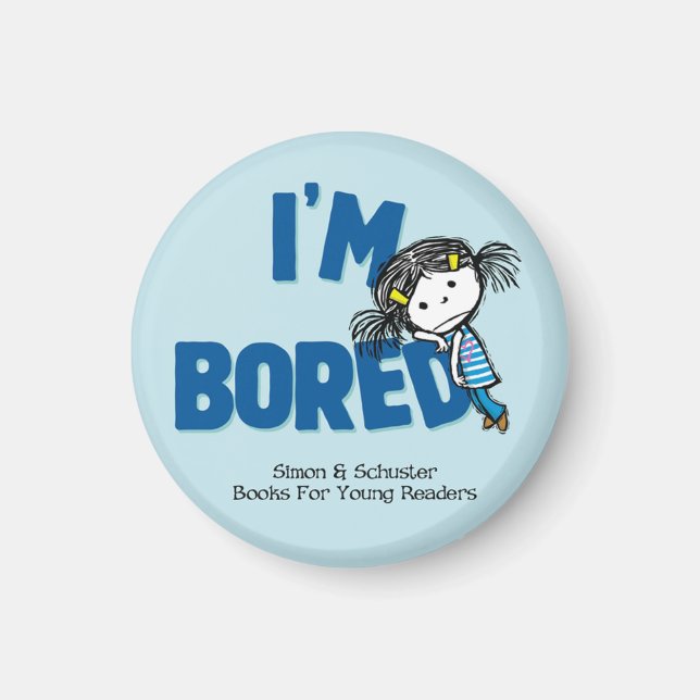 ICH BIN BORED-Magnet Magnet (Vorne)