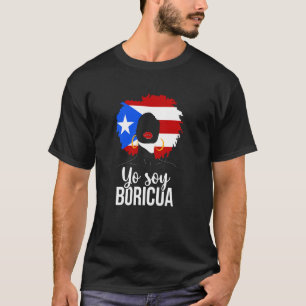 Ich bin Boricua Latina puerto-ricanisches Mädchen T-Shirt