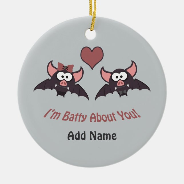 Ich bin böse über dich! keramikornament (Vorne)