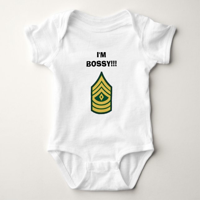 Ich bin!! BOSSY! Baby Strampler (Vorderseite)