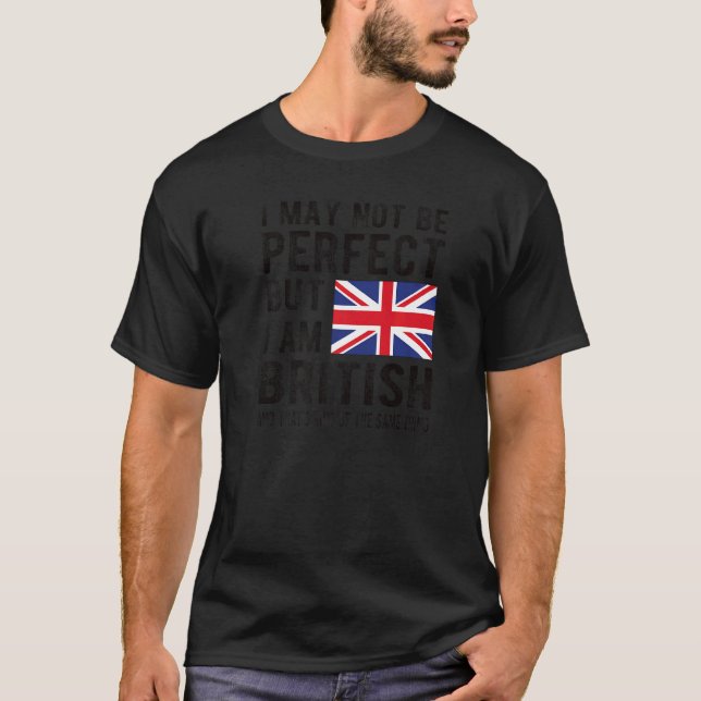 Ich bin Britische Flagge Großbritannien Britisches T-Shirt (Vorderseite)