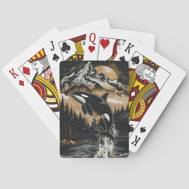 Ich bin British Columbian und spiele Karten Spielkarten (Rückseite)