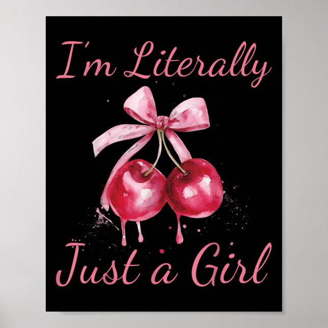 Ich bin buchstäblich nur ein Mädchen Nk Coquette B Poster (Vorne)