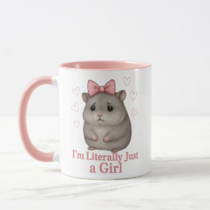 Ich bin buchstäblich nur ein trauriger Hamster Mäd Tasse