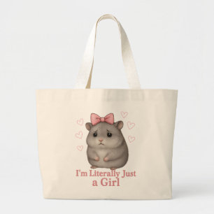 Ich bin buchstäblich nur ein trauriges Hamster-Mäd Jumbo Stoffbeutel