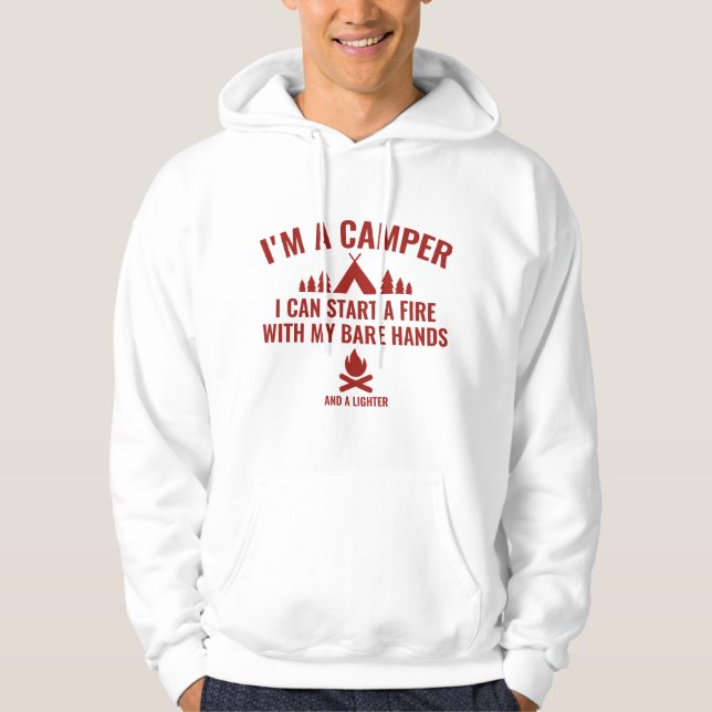 Ich bin Camper Hoodie (Vorderseite)