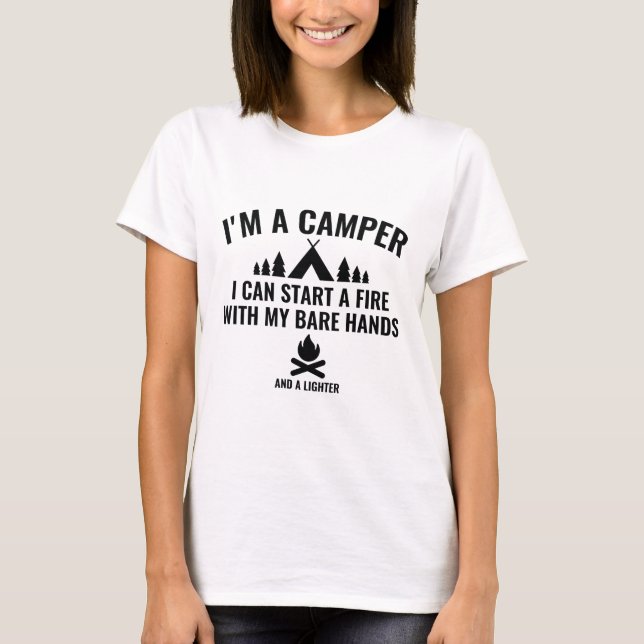Ich bin Camper T-Shirt (Vorderseite)