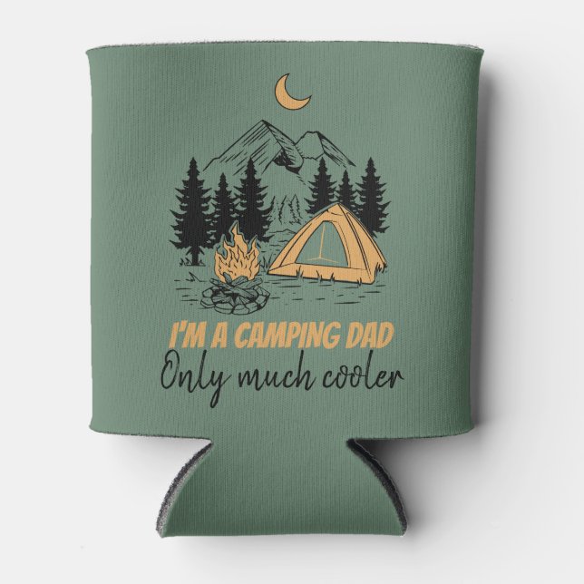 Ich bin Camping Vater - Funny Vatertag Camping Dosenkühler (Vorderseite)