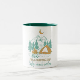 Ich bin Camping Vater Funny Vatertag Camping Zweifarbige Tasse