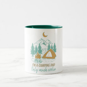 Ich bin Camping Vater Funny Vatertag Camping Zweifarbige Tasse