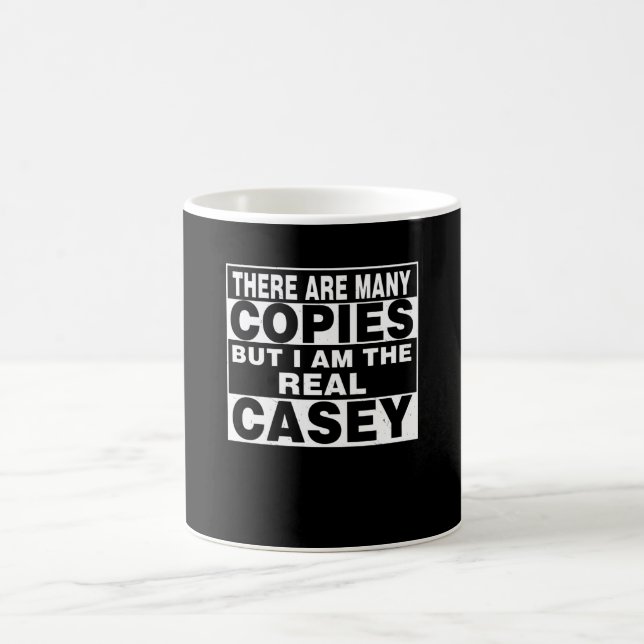 Ich bin Casey Funny Personalisierter Spaß Kaffeetasse (Mittel)