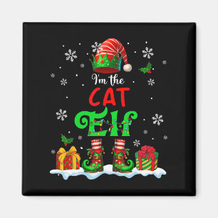 Ich bin Cat Elf Weihnachtself Kostüm Kat Besitzer  Magnet