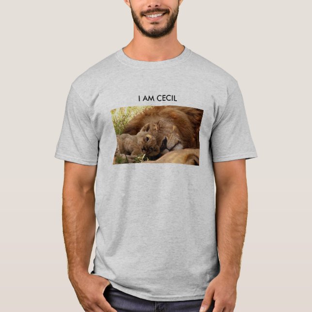 Ich bin Cecil der Löwe mit Seinem Keim T-Shirt (Vorderseite)