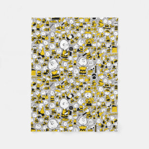 Ich bin Charlie Brown Pattern Fleecedecke