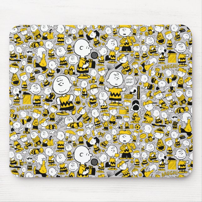 Ich bin Charlie Brown Pattern Mousepad (Vorne)