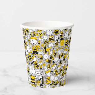 Ich bin Charlie Brown Pattern Pappbecher