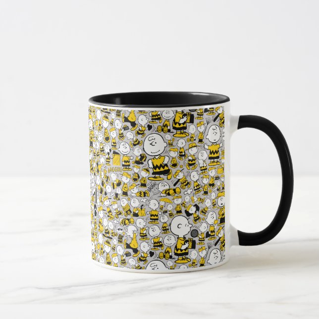 Ich bin Charlie Brown Pattern Tasse (Rechts)