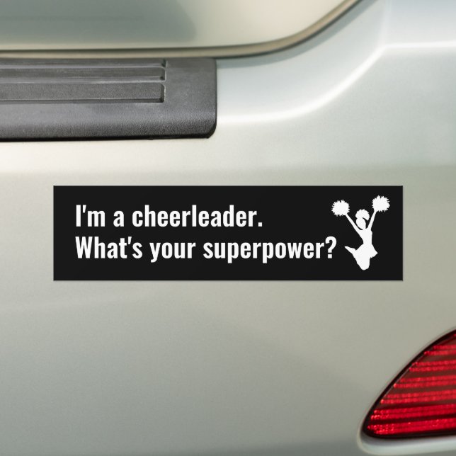 Ich bin Cheerleader Was ist dein Superpower Fun Zi Autoaufkleber (Auf Auto)