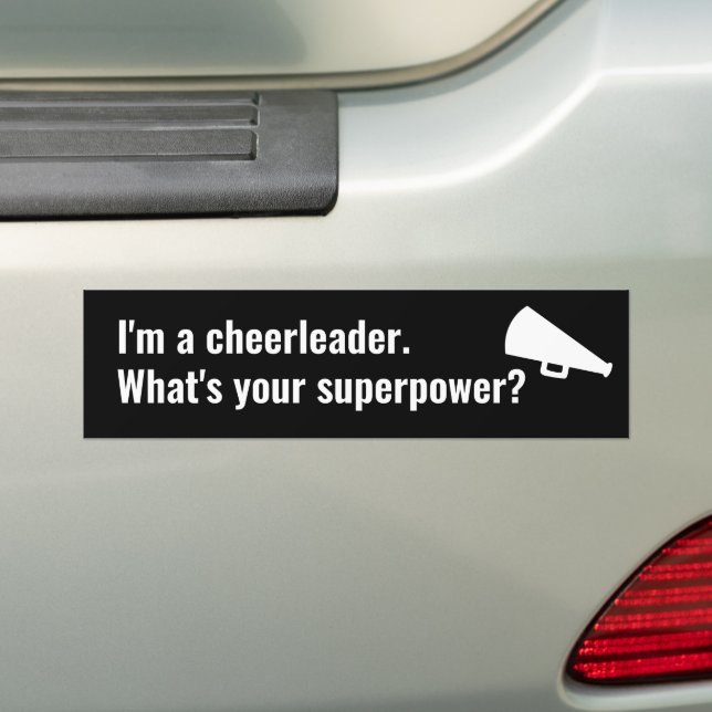 Ich bin Cheerleader Was ist dein Superpower Fun Zi Autoaufkleber (Auf Auto)