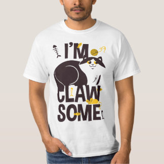 Ich bin Clawsome - Funny Cat Lover T - Shirt