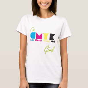 Ich bin CMYK Mädchen T-Shirt