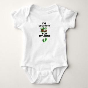 Ich bin Coconuts für meine Tante Niedliche Tante,  Baby Strampler