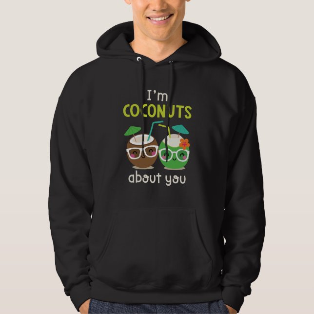 Ich bin Coconuts über dich unisex Hoodie (Vorderseite)