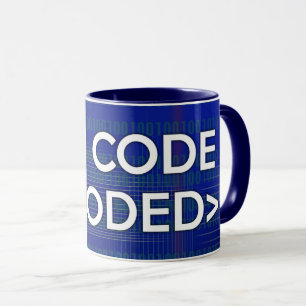 ICH BIN CODE BLOODED Computer Tasse