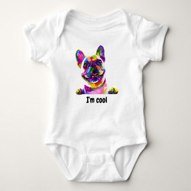 Ich bin cool baby strampler (Vorderseite)
