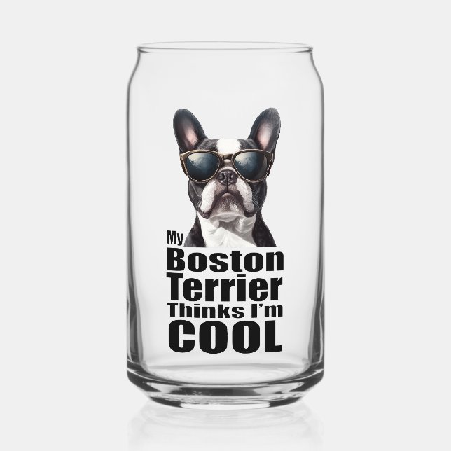Ich bin Cool Boston Terrier Dosenglas (Vorderseite)