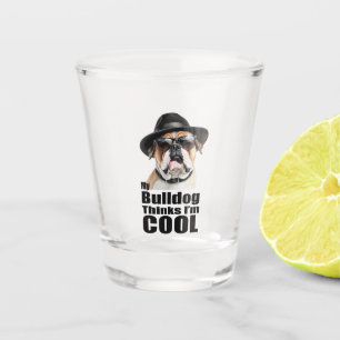 Ich bin Cool Bulldog Schnapsglas