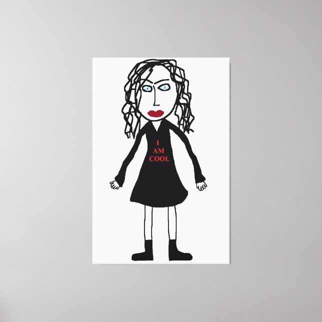 Ich bin Cool Leinwanddruck (Vorderseite)
