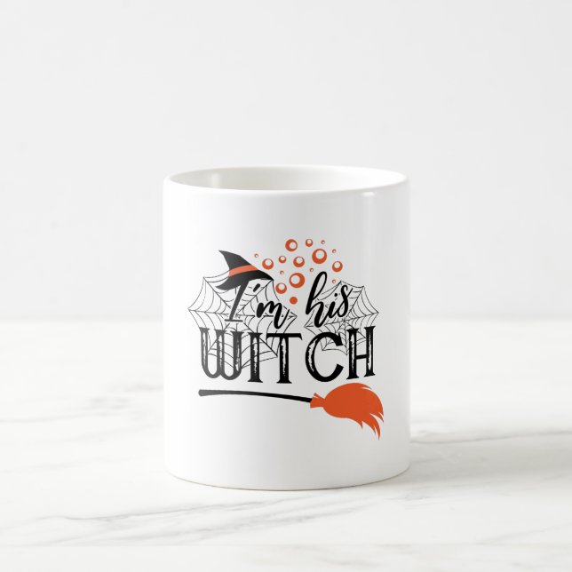 Ich bin Cool sein Hexenfeuer Halloween Kaffeetasse (Mittel)