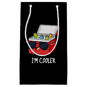 Ich bin Cooler Funny Ice Cooler Box Pun Dark BG Kleine Geschenktüte