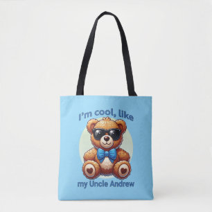 Ich bin Cooler Teddy Bär mit Blue Bow, anpassbar