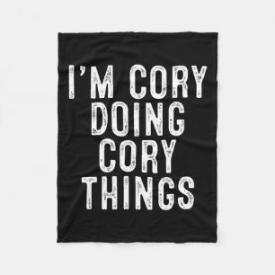 Ich bin Cory Doing Cory Things Funny Geburtstag Ch Fleecedecke