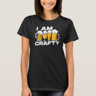 Ich bin Crafty Brewing Homebrewing Brauerei Handwe T-Shirt